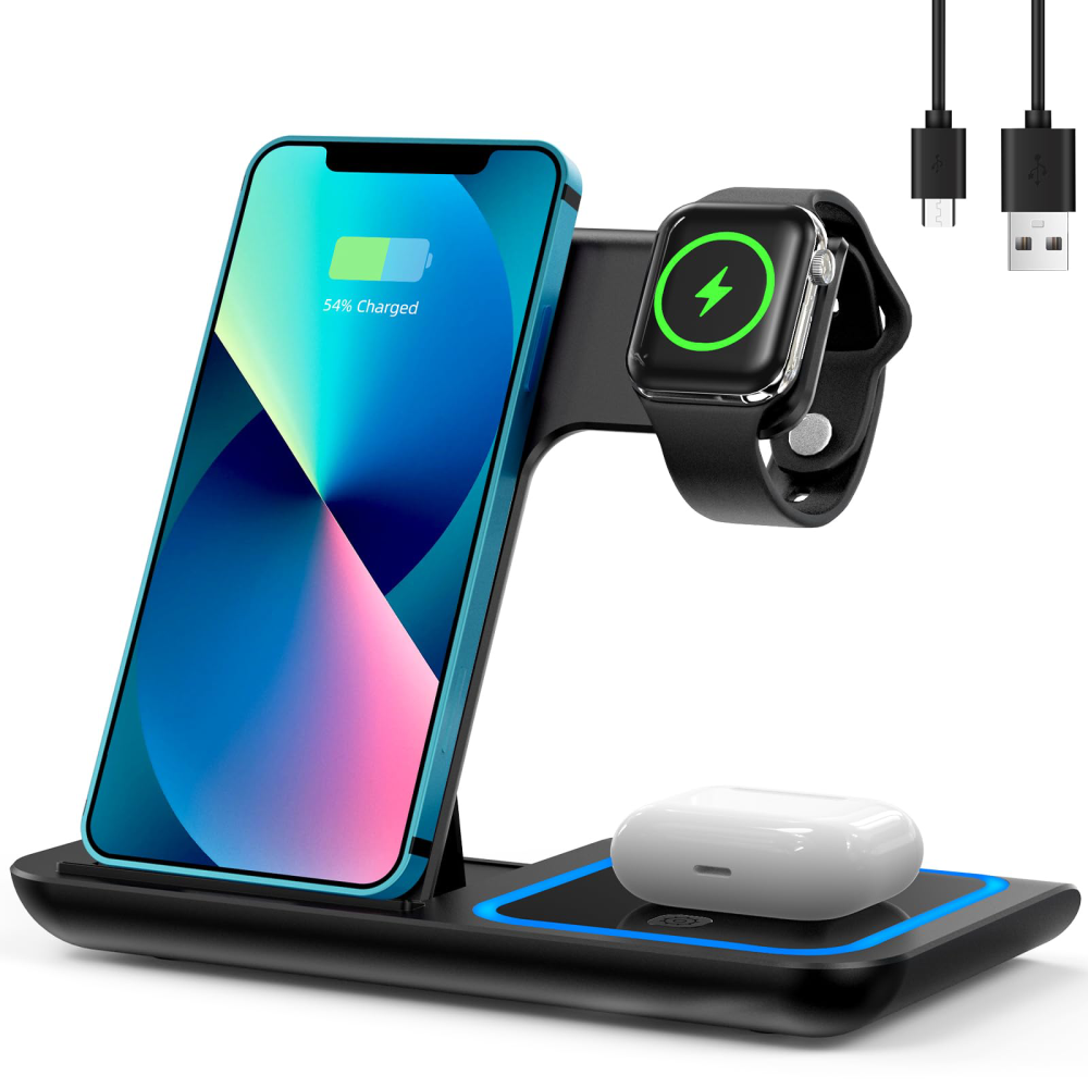 CargaSmart™ – Base de Carga 3 en 1