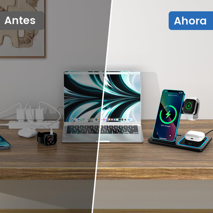 CargaSmart™ – Base de Carga 3 en 1