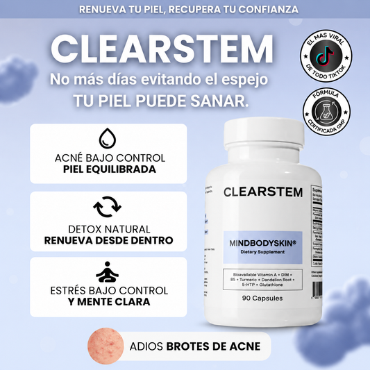 ⭐ ClearSteam – Fórmula Avanzada para Piel Limpia y Equilibrio Hormonal