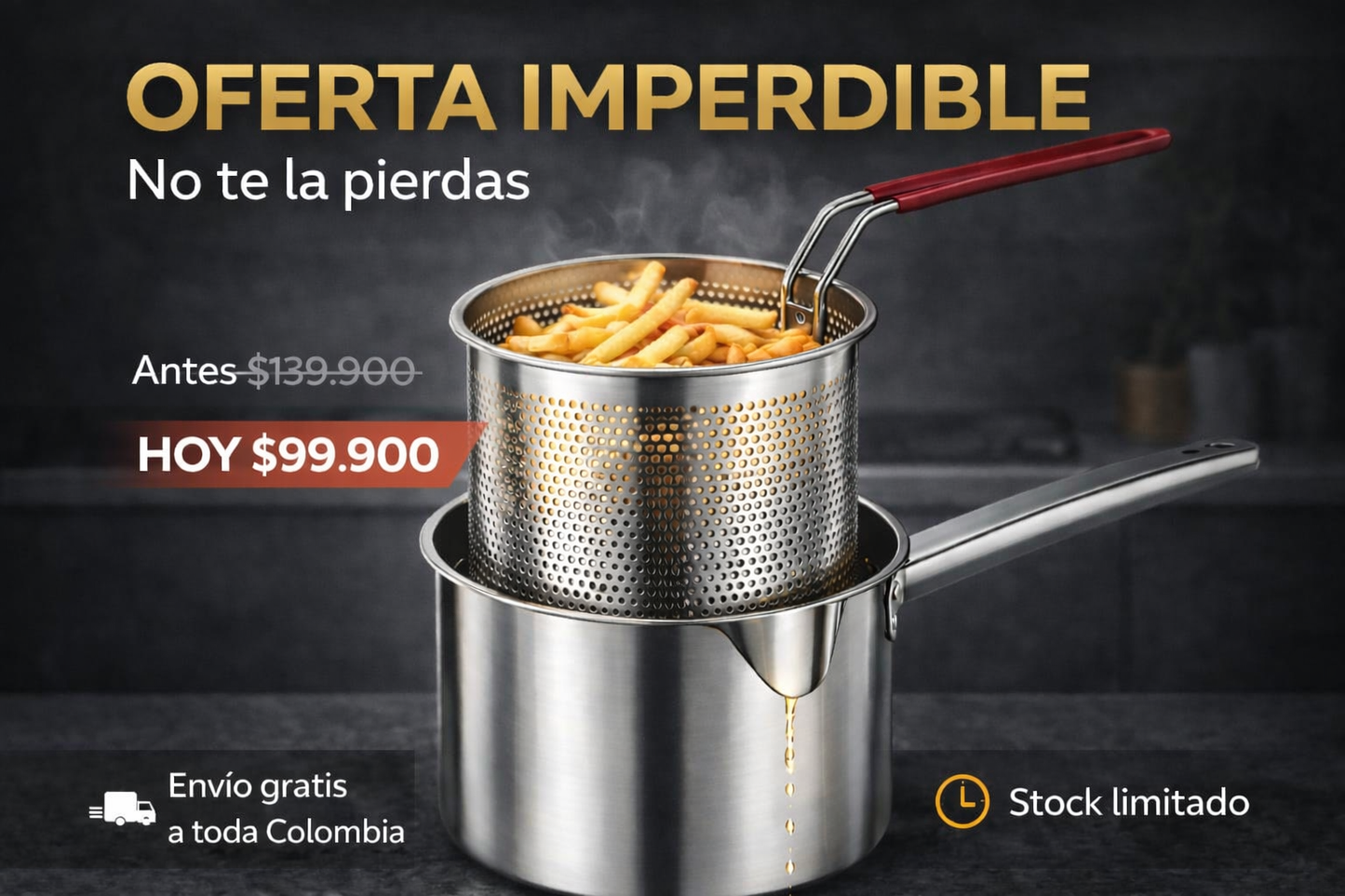 Olla Freidora con Canastilla®