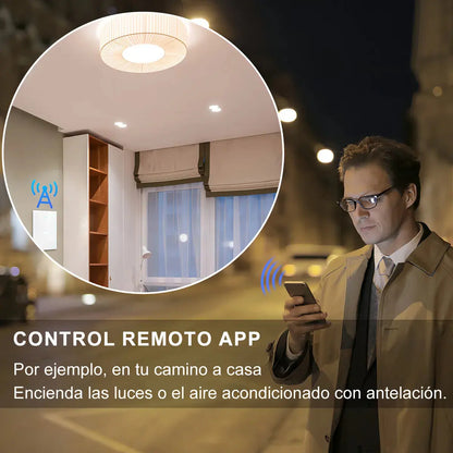 interruptor Inteligente Wifi 1 o 2 Vías Sin Neutro