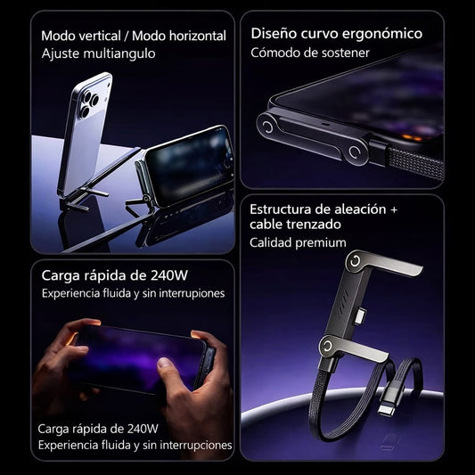 StandCable X – Elimina la incomodidad al cargar tu celular